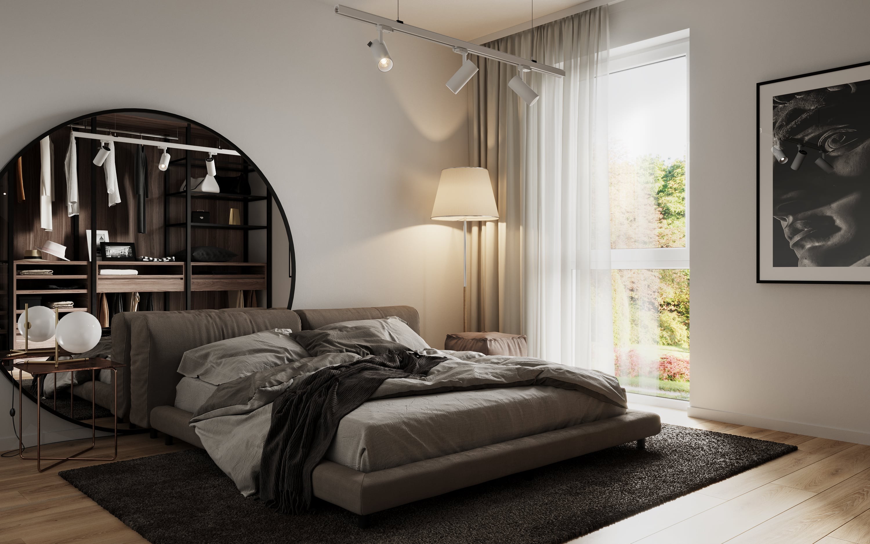 3D Visualization of bedroom in Grothwisch Hamburg, Germany