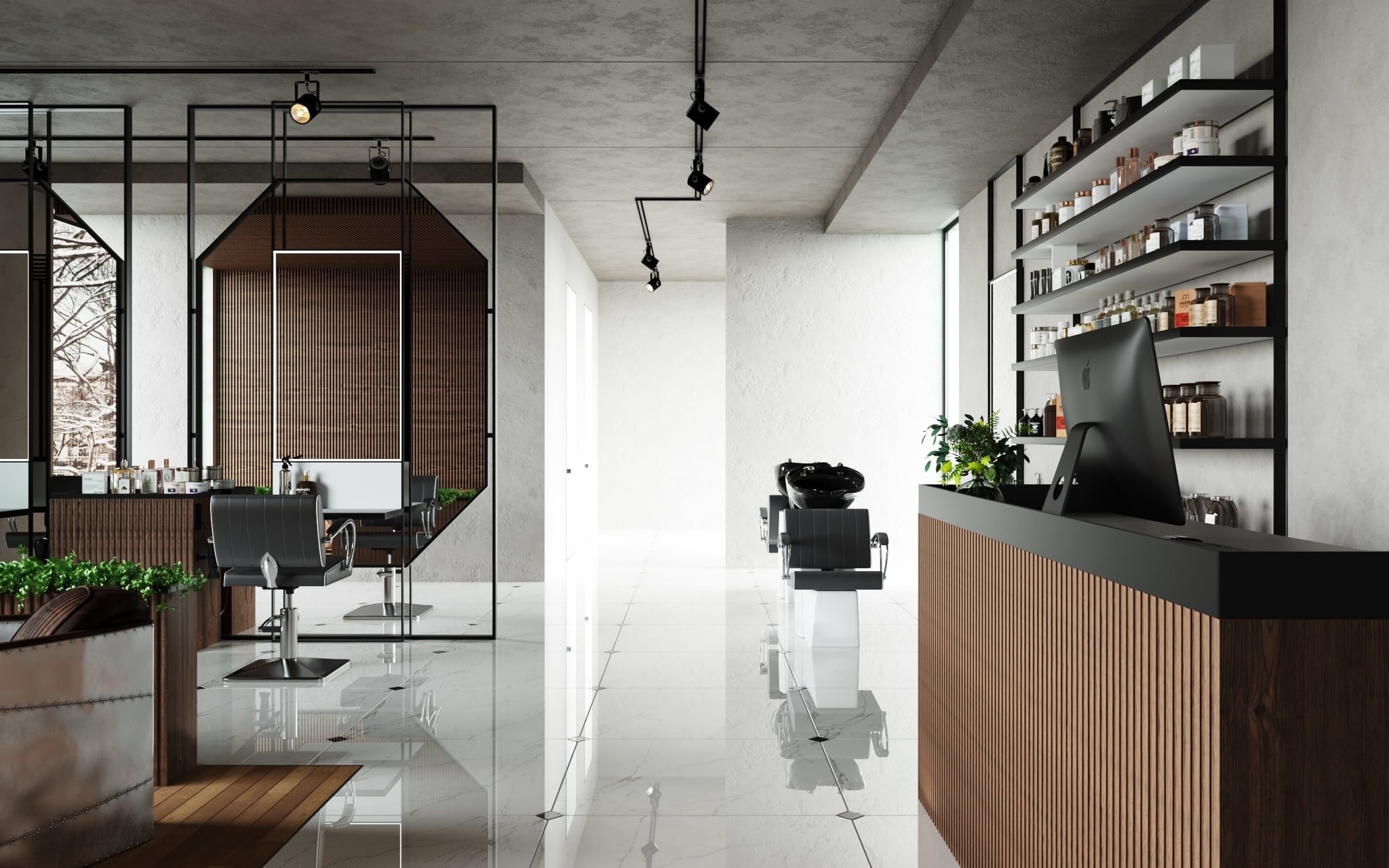 3D Conceptual interior visualization oof business property in Berlin Germany