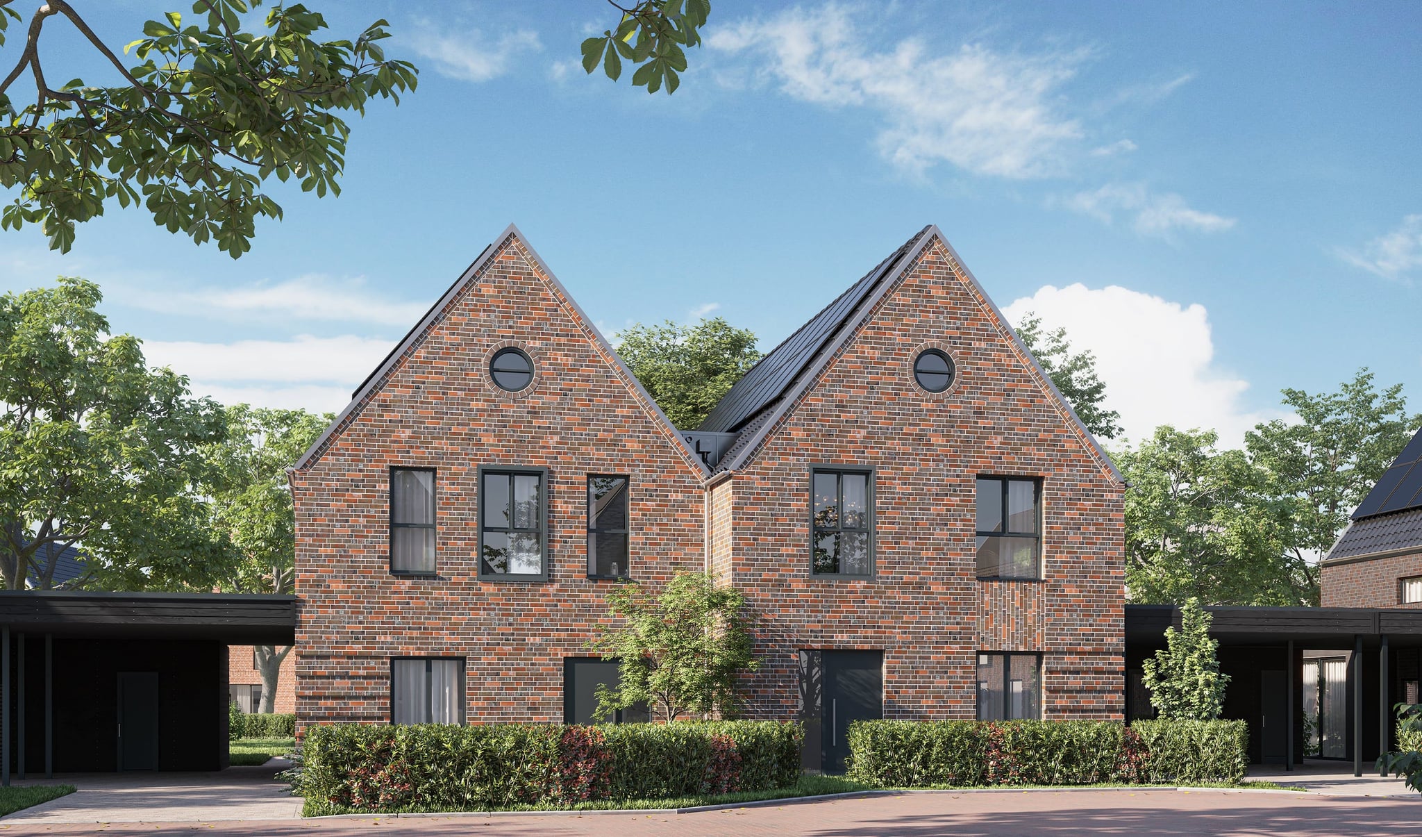 3D Exterior architectural Visualization of Catalogue Family House with garden in Germany, Switzerland, Holland, Great Britain, Europe and United States of America 3D Exterior architectural Visualization of Catalogue Family House with garden in Germany, Switzerland, Holland, Great Britain, Europe and United States of America