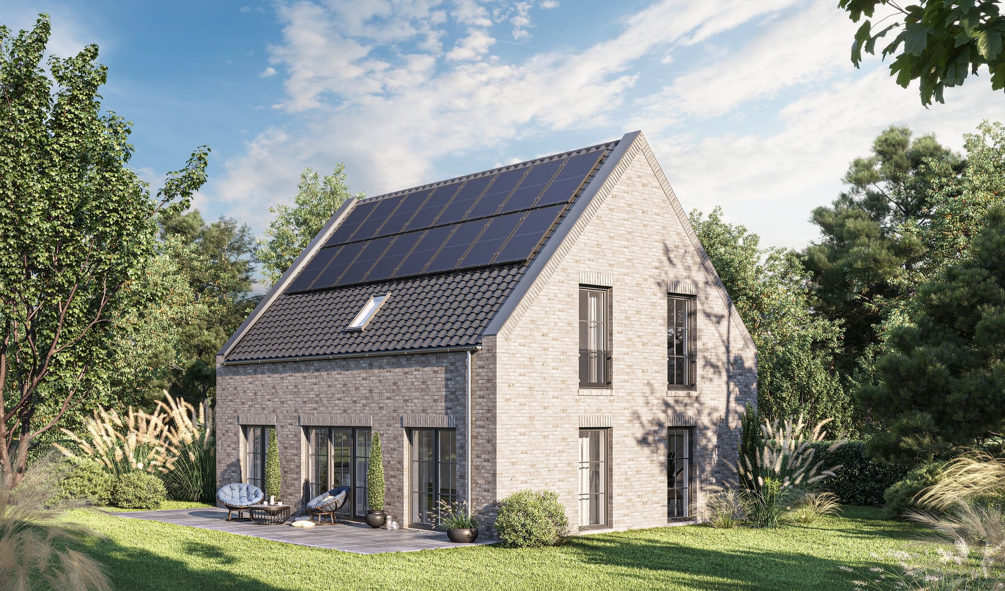 3D Exterior Architectural Visualization of Catalogue Family House with garden in Germany, Switzerland, Holland and Europe 3D Exterior Architectural Visualization of Catalogue Family House with garden in Germany, Switzerland, Holland and Europe
