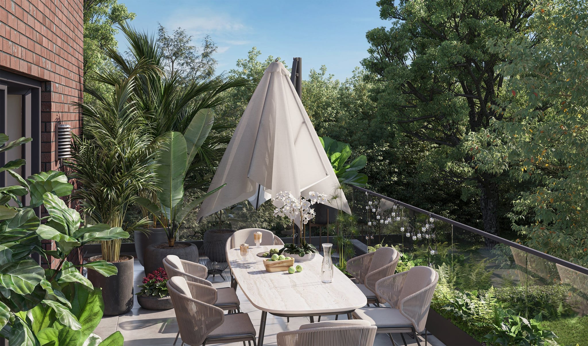 3D Exterior Visualization of a multi family apartment house with big private terrace in Eulenkrugstraße Hamburg, Germany 3D Exterior Visualization of a multi family apartment house with big private terrace in Eulenkrugstraße Hamburg, Germany