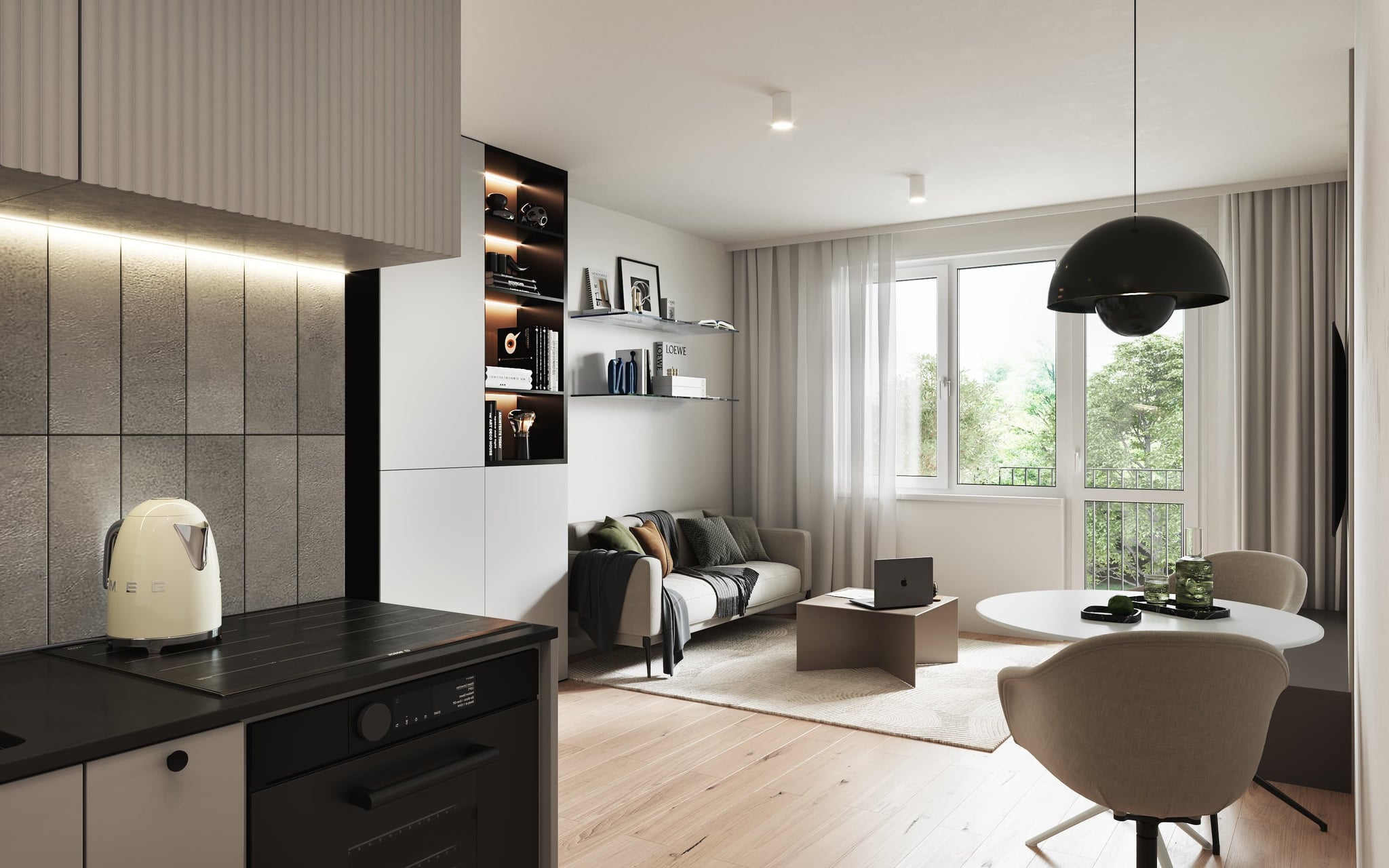 3D Architectural Visualization of student apartment in Stuttgart Germany 3D Architectural Visualization of student apartment in Stuttgart Germany