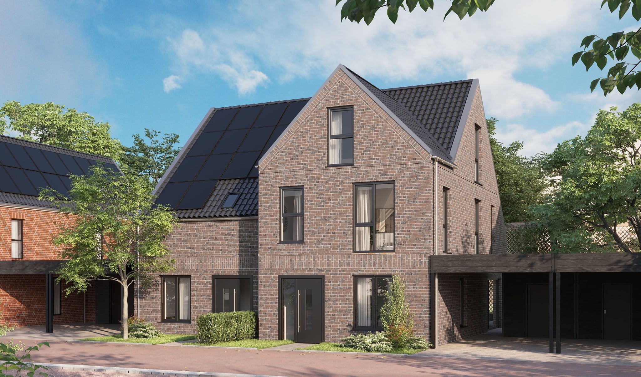 3D architectural Exterior Visualization of Catalogue Family House with garden in Germany, Switzerland, Holland, Great Britain, Europe and United States of America 3D architectural Exterior Visualization of Catalogue Family House with garden in Germany, Switzerland, Holland, Great Britain, Europe and United States of America